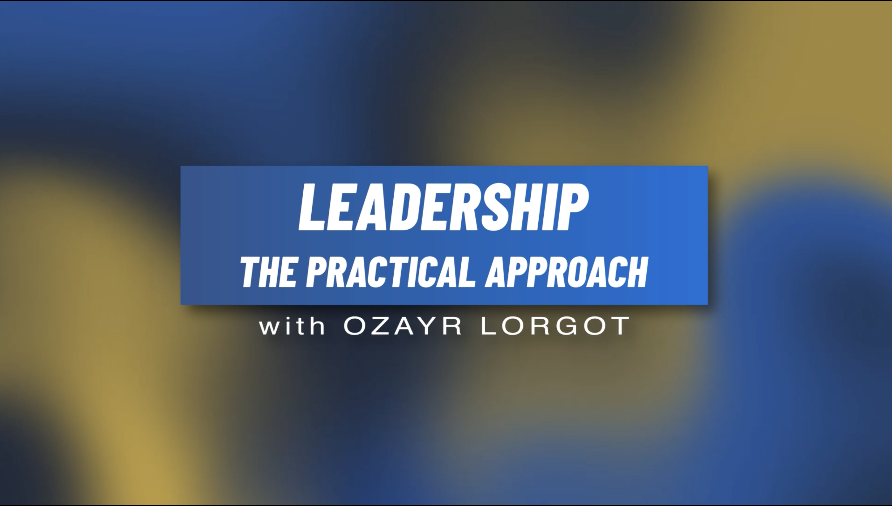 Leadership Presence and Professional Conduct